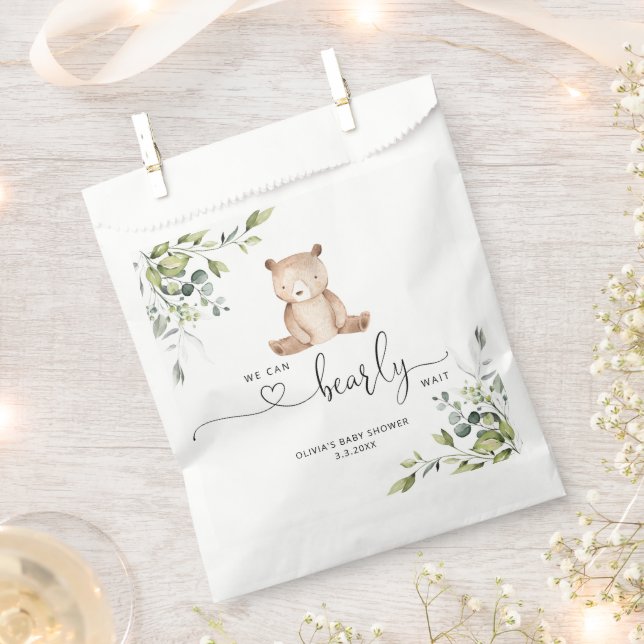 We can bearly wait baby shower favour bag (Clipped)
