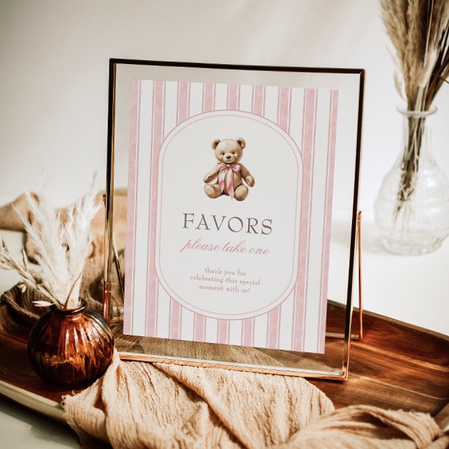 We Can Bearly Wait Baby Shower Favours Sign (Creator Uploaded)