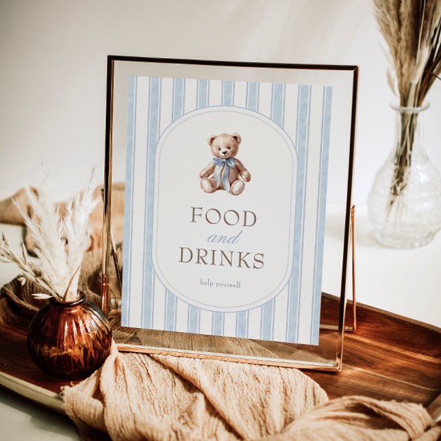 We Can Bearly Wait Baby Shower Food & Drinks Sign (Creator Uploaded)
