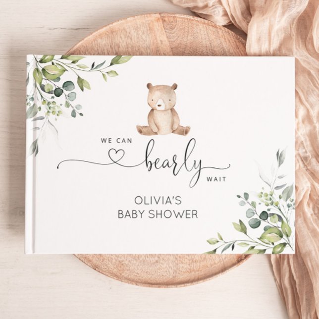 We can bearly wait baby shower guest book (Creator Uploaded)