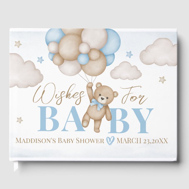 We Can Bearly Wait Baby Shower Guest Book (Front)