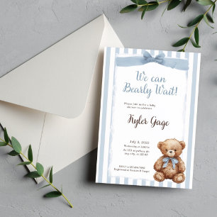 We Can Bearly Wait! Baby Shower Invitation