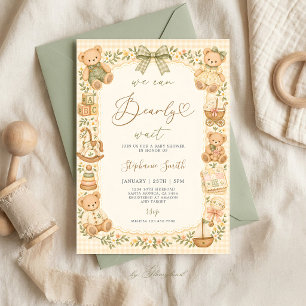 We Can Bearly Wait Baby Shower Invitation