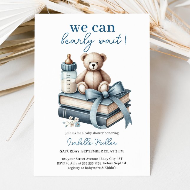 We Can Bearly Wait! Baby Shower Invitation (We Can Bearly Wait! Baby Shower Invitation)