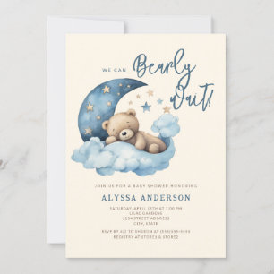 We Can Bearly Wait Baby Shower Invitation