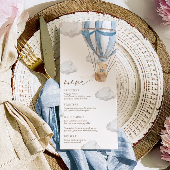 We Can Bearly Wait Baby Shower  Menu (Creator Uploaded)