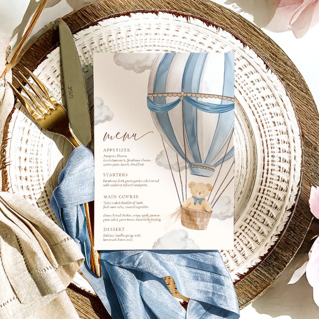 We Can Bearly Wait Baby Shower  Menu (Creator Uploaded)