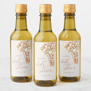 We Can Bearly Wait! Baby Shower Mini Wine Label