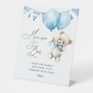 We can bearly wait baby shower momosa bar sign