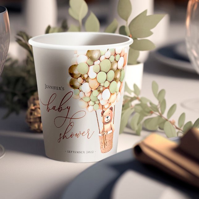 We Can Bearly Wait! Baby Shower Paper Cups (Creator Uploaded)