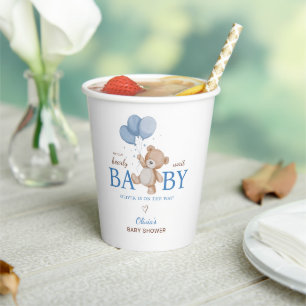 We Can Bearly Wait Baby Shower Paper Cups