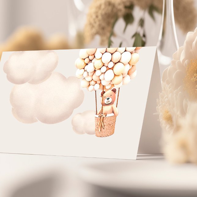 We Can Bearly Wait! Baby Shower Place Card (Creator Uploaded)