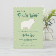 We Can Bearly Wait Baby Shower | Polar Bear