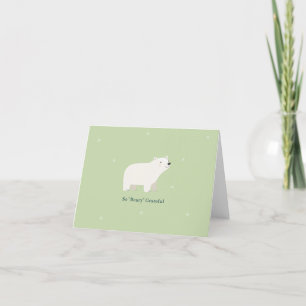 We Can Bearly Wait Baby Shower   Polar Bear Thank You Card