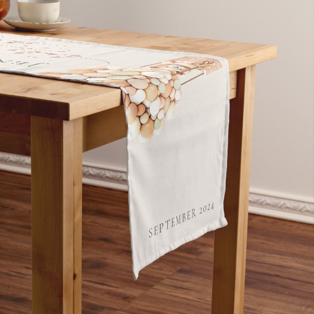 We Can Bearly Wait! Baby Shower Short Table Runner (In Situ)