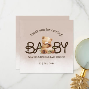 We Can Bearly Wait Baby Shower Thank You
