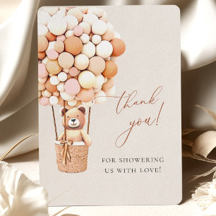 We Can Bearly Wait! Baby Shower Thank You Card