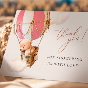 We Can Bearly Wait! Baby Shower Thank You Card