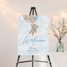 We Can Bearly Wait Baby Shower Welcome Sign