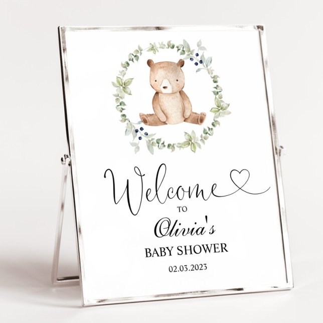 We can bearly wait baby shower welcome sign (Creator Uploaded)