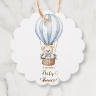 We Can Bearly Wait Bear Baby Shower Favour tag 