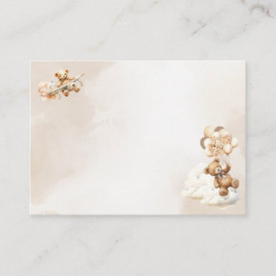 We Can Bearly Wait BLANK Gender Neutral Boho Enclosure Card