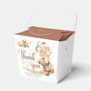 We Can Bearly Wait Boho Gender Neutral Baby Shower Favour Box
