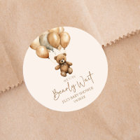 We Can Bearly Wait Boho Teddy Bear Baby Shower