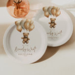 We Can Bearly Wait Boho Teddy Bear Baby Shower Paper Plate<br><div class="desc">This is a We Can Bearly Wait Boho Teddy Bear Baby Shower Paper Plates!</div>