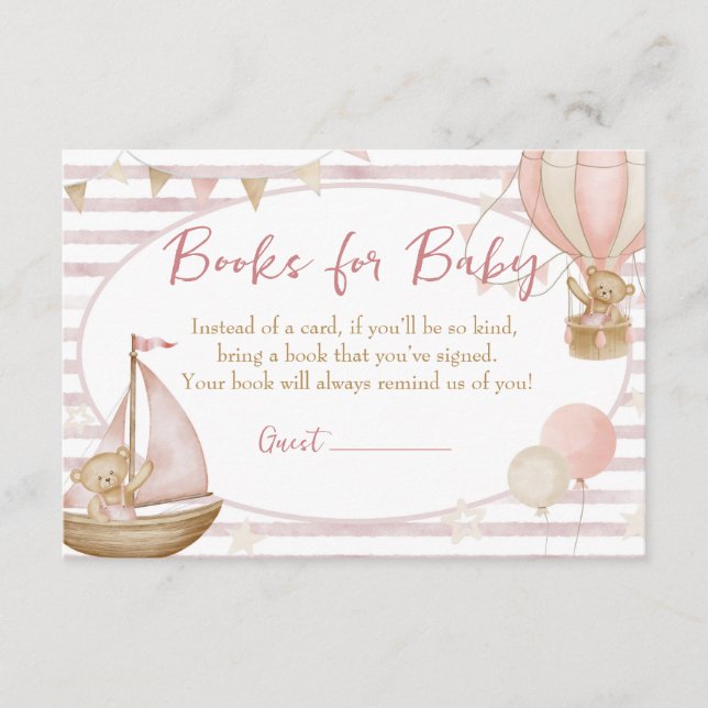 We Can Bearly Wait Books for Baby Card (Front)