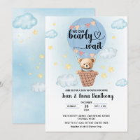 we can bearly wait boy baby shower