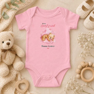 We Can Bearly Wait Boy Cute Bear Baby Shower Bodysuit
