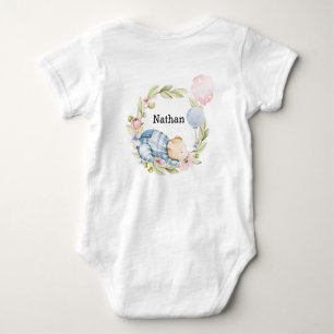 We Can Bearly Wait Boy Teddy Bear Baby Shower Baby Bodysuit