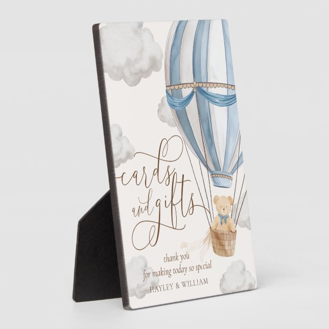 We Can Bearly Wait Cards and Gifts Plaque (Side)