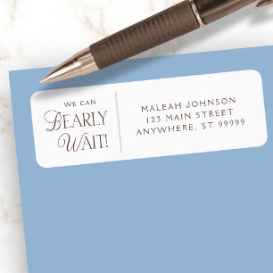 We Can Bearly Wait Custom Return Address Labels