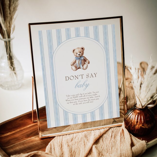 We Can Bearly Wait Don't Say Baby Game Sign (Creator Uploaded)