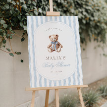 We Can Bearly Wait Elegant Baby Shower Welcome