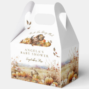We Can Bearly Wait Fall Forest Baby Shower Favour Box
