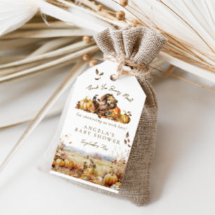 We Can Bearly Wait Fall Forest Baby Shower Gift Tags