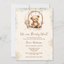 We Can Bearly Wait, Gender Neutral, Baby Shower