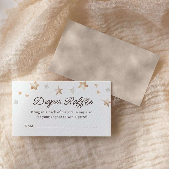 We Can Bearly Wait Gender Neutral Diaper Raffle Enclosure Card (Creator Uploaded)
