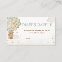 We Can Bearly Wait Green Bear Diaper Raffle