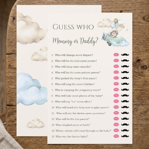 We Can Bearly Wait Guess Who Mummy or Daddy Game 