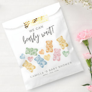 We Can Bearly Wait Gummy Bears Baby Shower Favour Bag