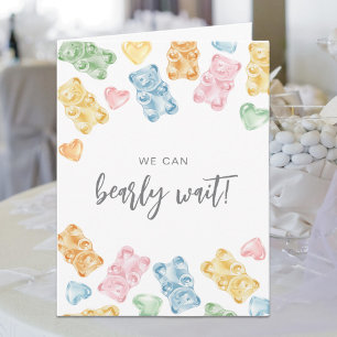We Can Bearly Wait Gummy Bears Baby Shower  Invitation