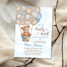 We Can Bearly Wait Hot Air Balloon Baby Shower