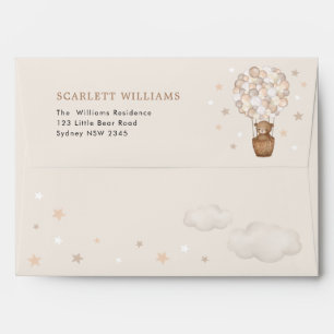We Can Bearly Wait Neutral Bear Hot Air Balloons Envelope