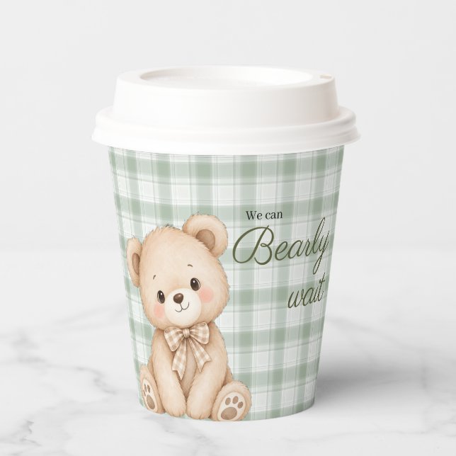 We can bearly wait paper cups (Front)
