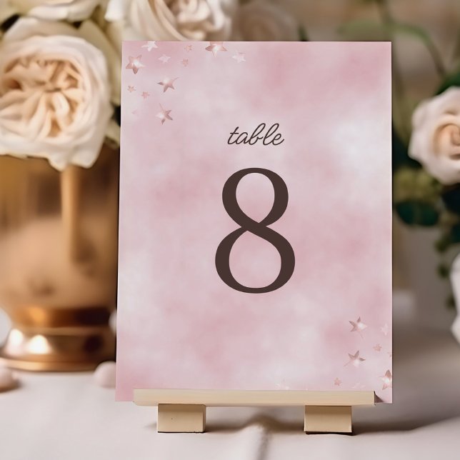 We Can Bearly Wait Pastel Pink Baby Shower Table Number (Creator Uploaded)