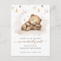 We Can Bearly Wait Sleeping Baby Bear Pregnancy 